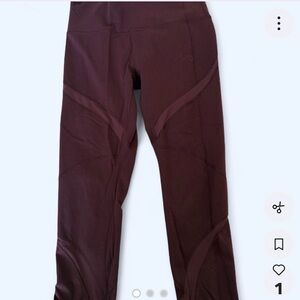 lululemon athletica maroon Leggings